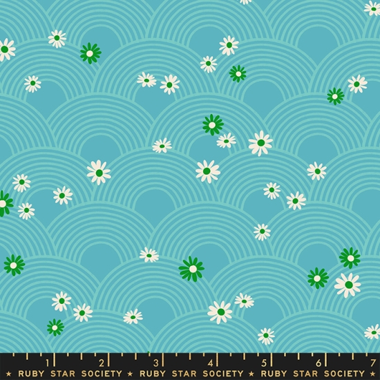 Patchwork Baumwolle - Ruby Star Society - Melody Miller - Rise and Shine - Meadow Florals Geometric